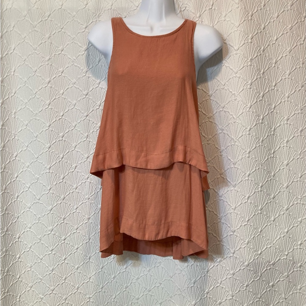 Free People Layers in Love Tunic Top, Sz Small, Apricot
